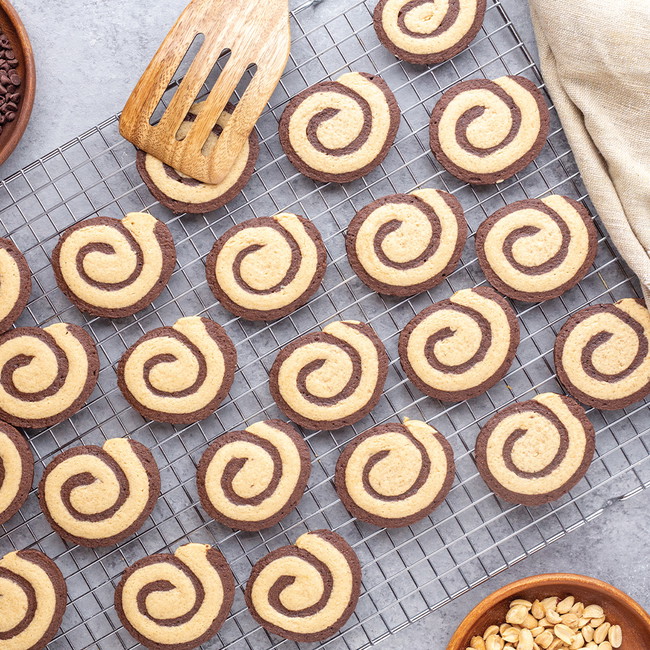 Image of Chocolate Peanut Butter Pinwheels 