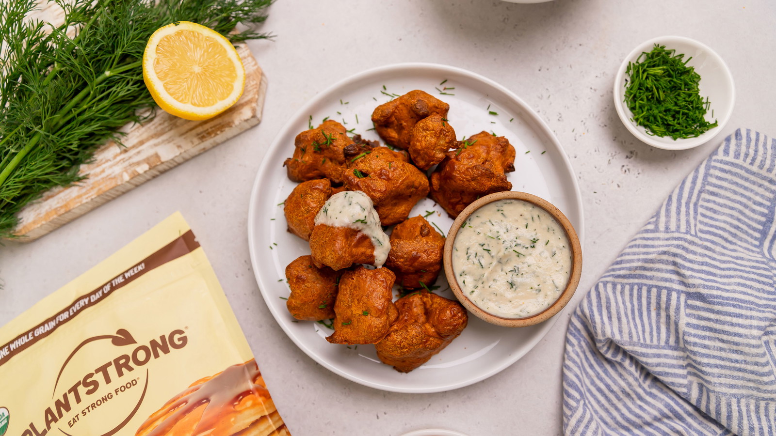 Image of Air Fried Buffalo Cauliflower Wings