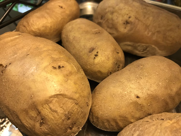 Image of BAKE the potatoes in the morning so they are cooled...