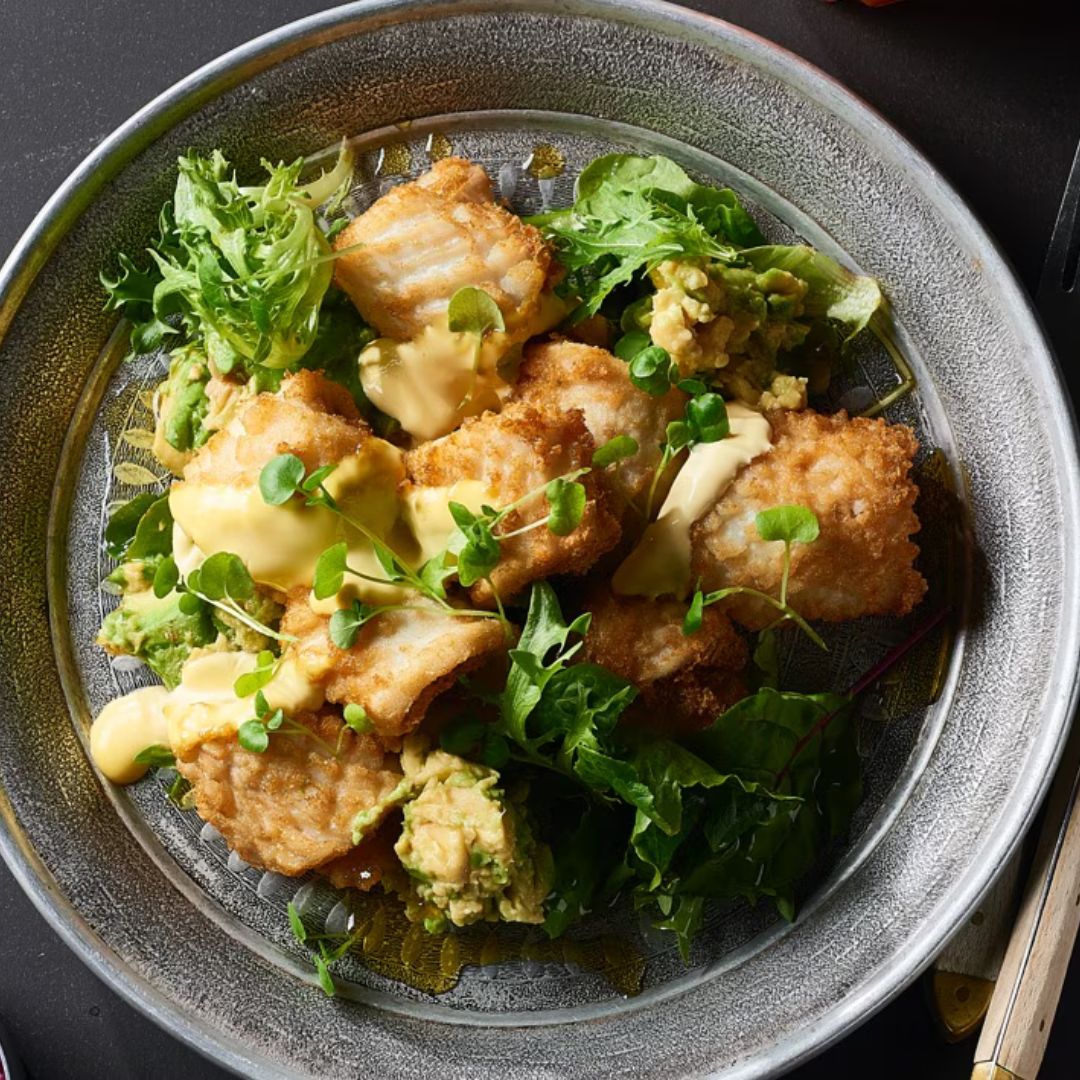 Crispy Battered Calamari with Thai Lime Hollandaise