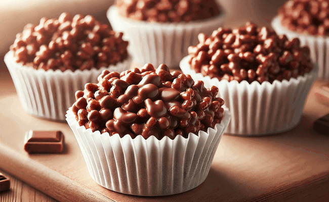 Image of Old School Chocolate Rice Crispy Cakes