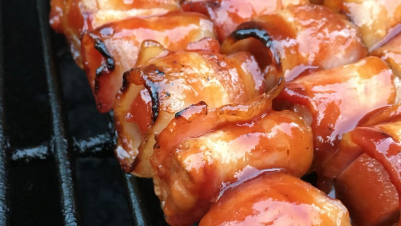 Image of Bacon Wrapped Chicken Bites