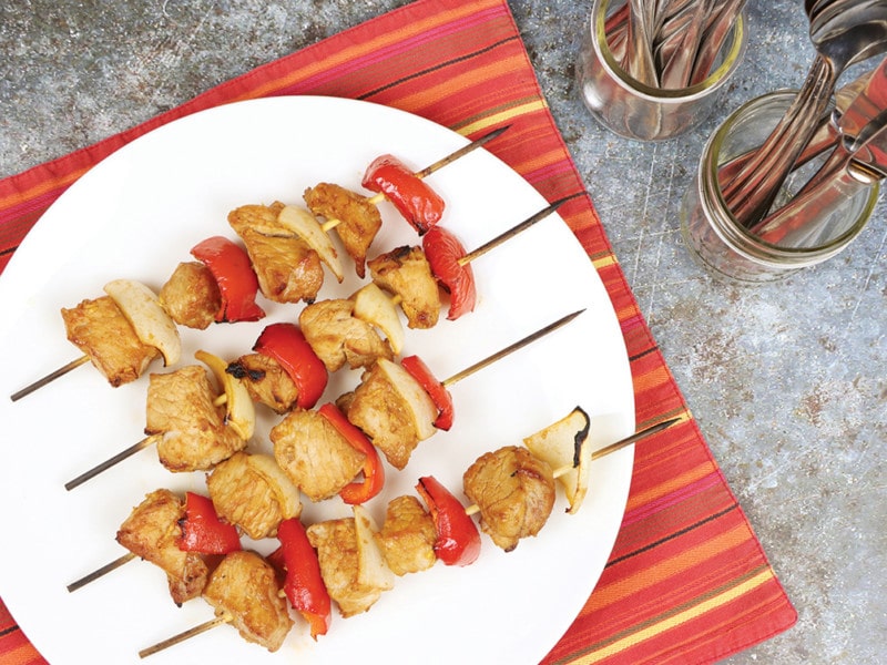 Sticky Sweet Polynesian Pork Skewers