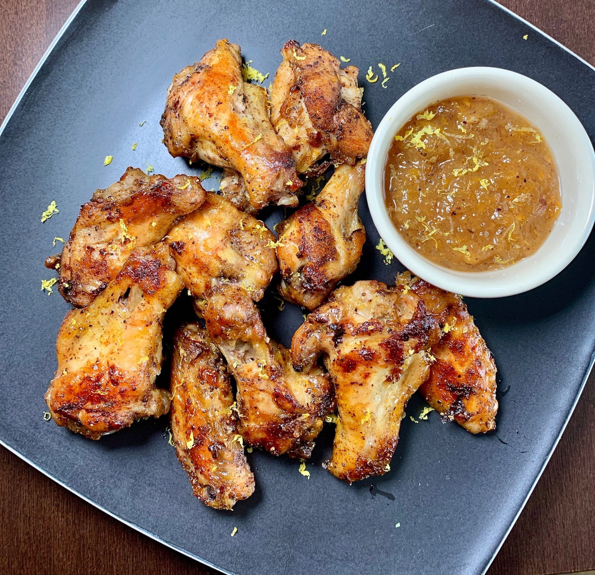 Moroccan Twist Wings with Apricot Glaze