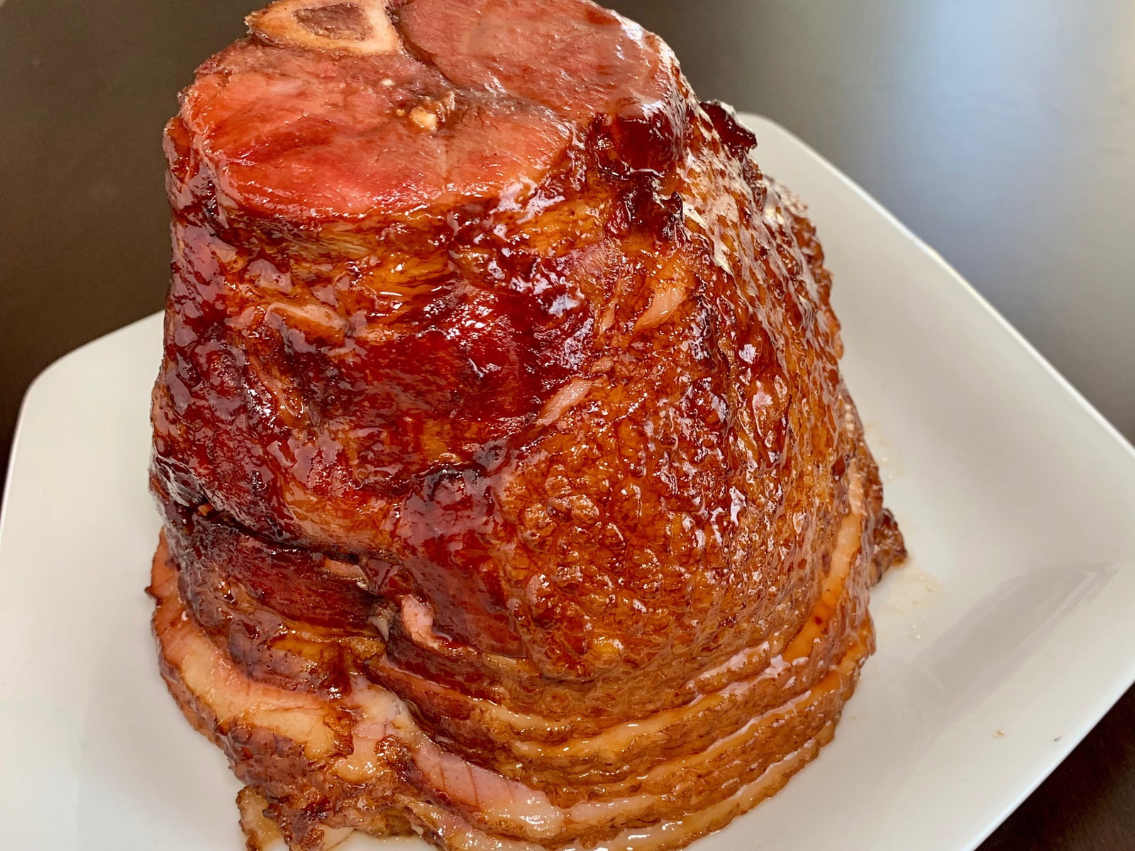 sachin and babi light blue dress Holiday Ham with Glaze (Recipe) main image 0