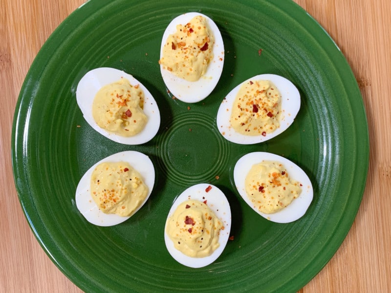 Sweet Heat Deviled Eggs