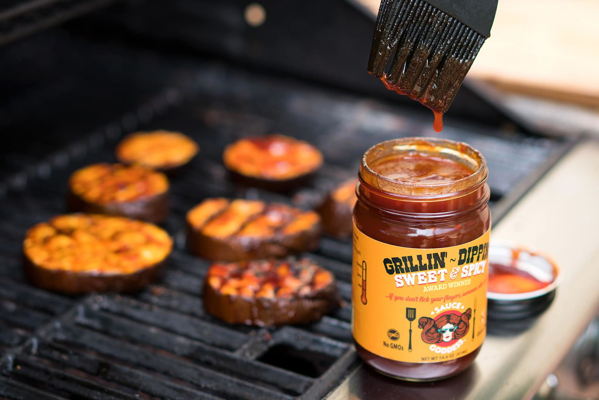 Sweet and Spicy Grilled Eggplant
