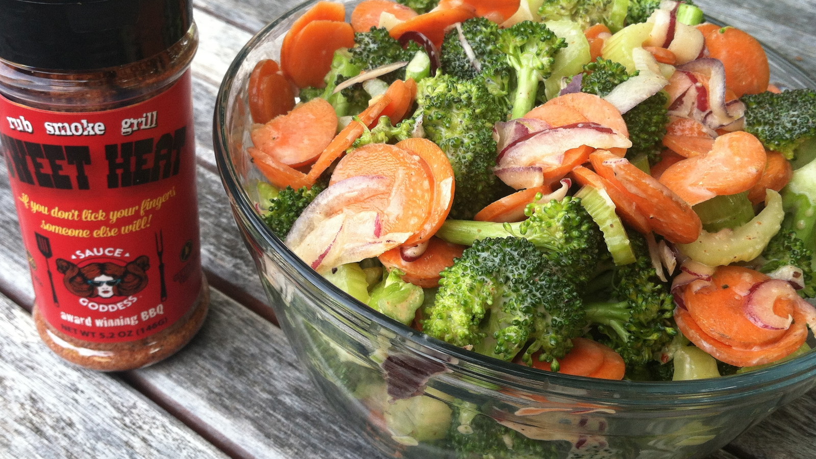 Image of Summer Broccoli and Carrot Salad with Sweet Heat