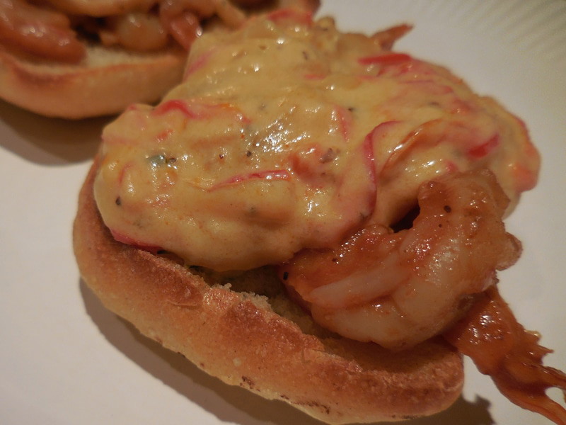Shrimp Etouffee Cheesy Sandwich