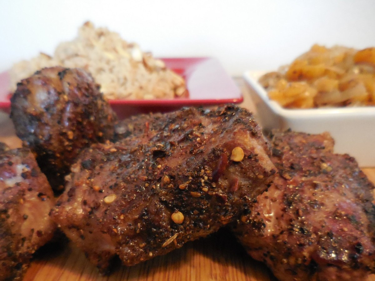 Moroccan Lamb Chops with Apricot Chutney