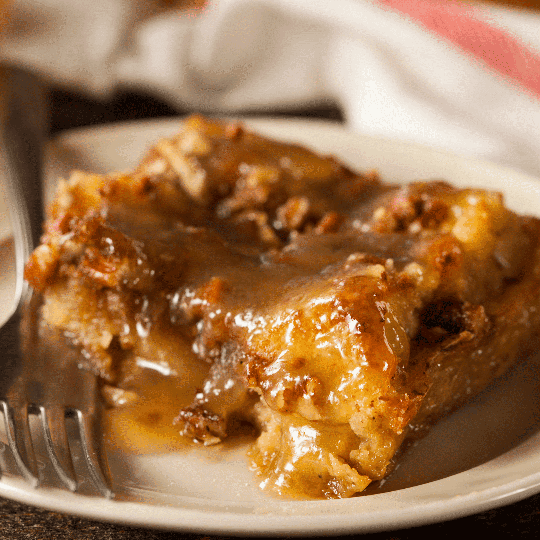 Bacon Caramel Bread Pudding
