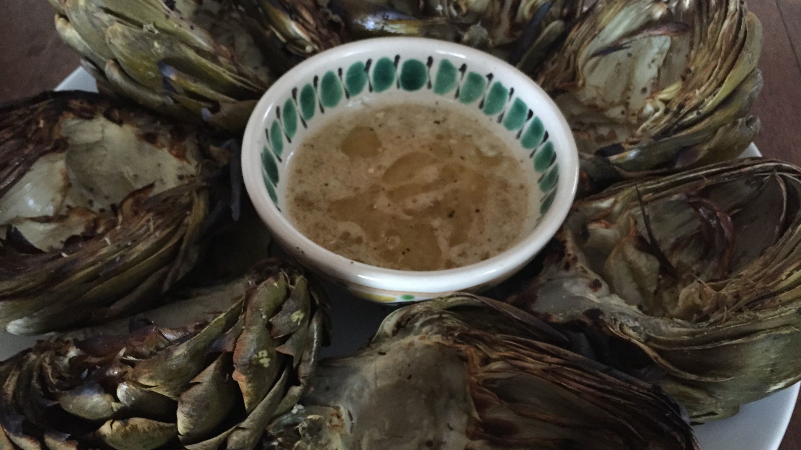 Image of Grilled Artichokes with Lemon Butter