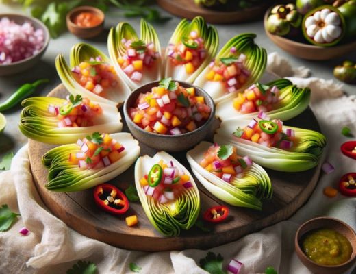 Image of Endive with Mangosteen Salsa