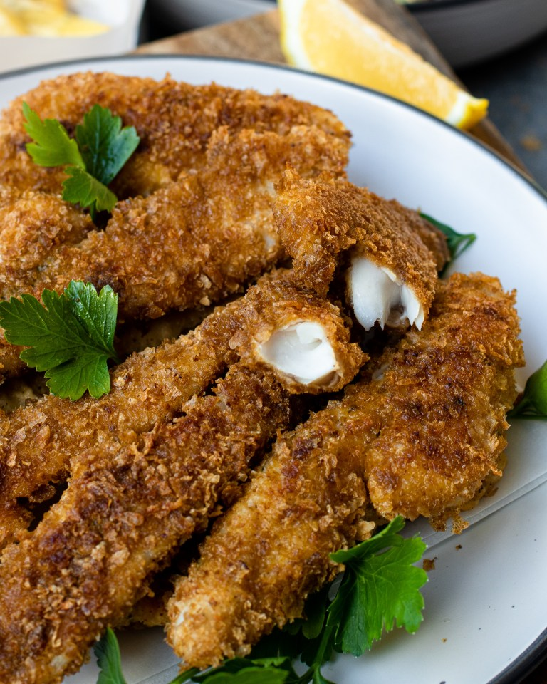 Weet-Bix coated fish fillets