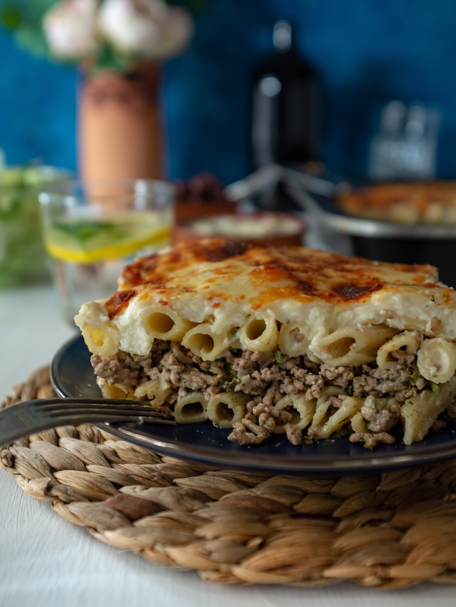 Image of Cypriot pasta bake - Makaronia tou fournou