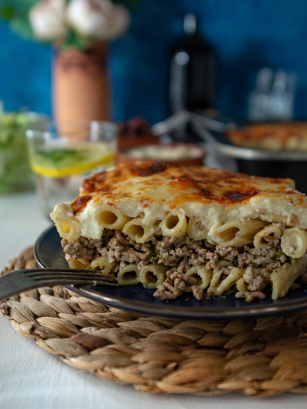 Cypriot pasta bake - Makaronia tou fournou