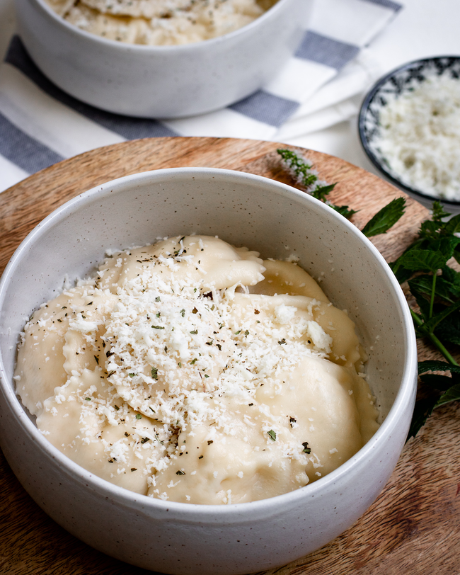 Image of Cypriot ravioli with halloumi