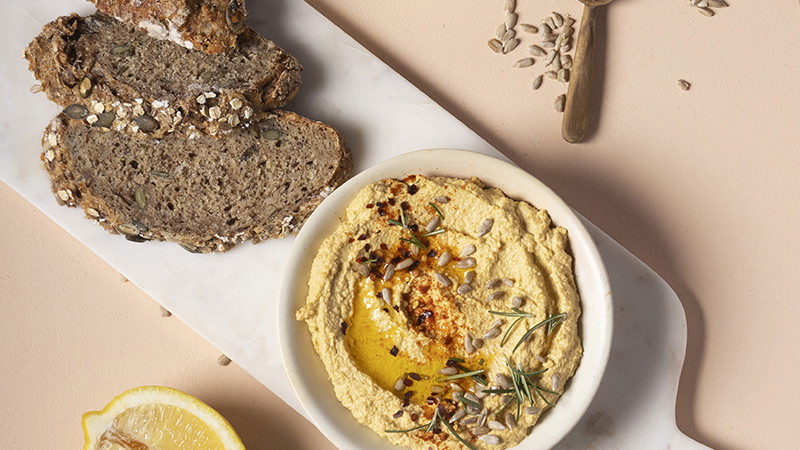 Image of Sunflower seeds dip with zesty lemon and chilli 