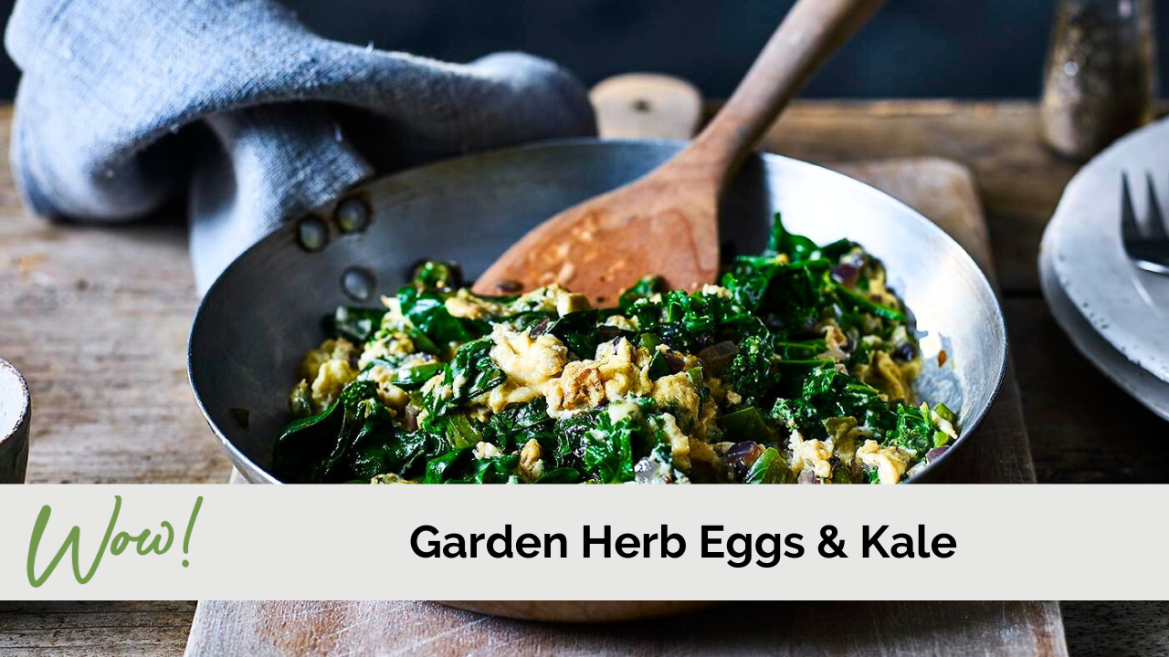 Image of Garden Herb Eggs & Kale