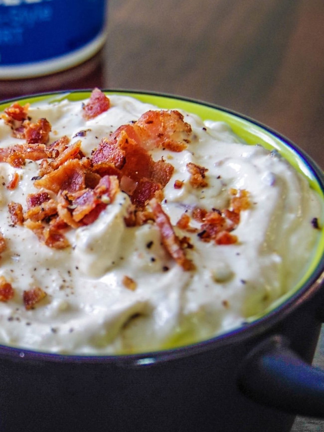 Image of Bacon and Onion Yogurt Dip & Topping