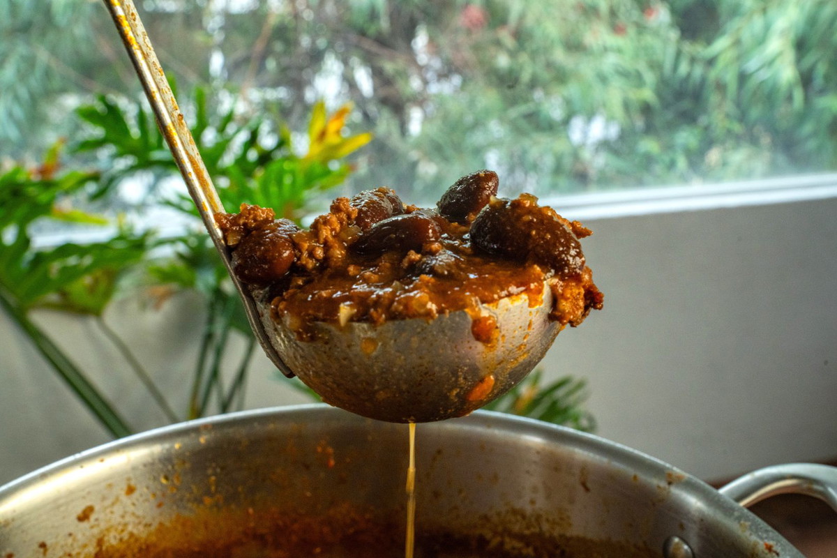 Chili espesado con masa