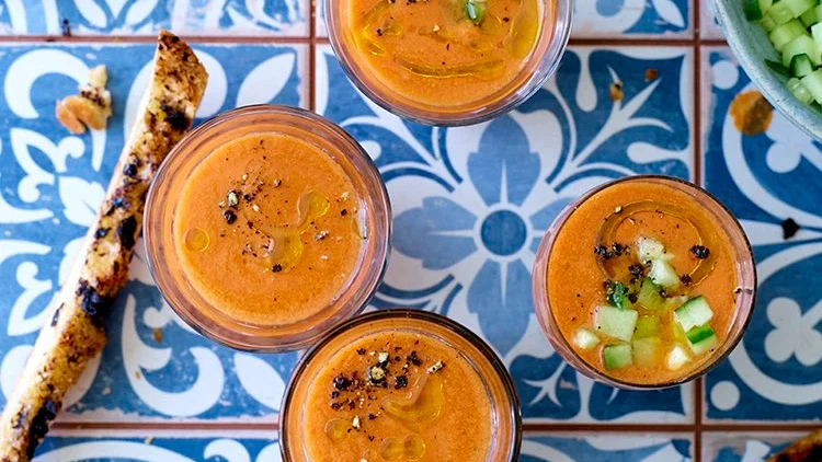 Image of Gazpacho & Tapenade Bread Sticks