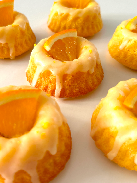 Mini Gugelhupfs de Laranja
