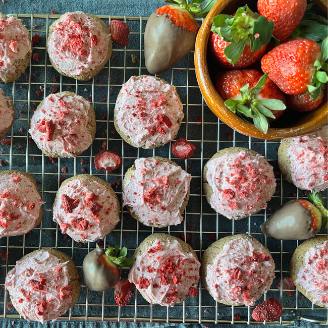 Image of Strawberry Buttercream Cookies