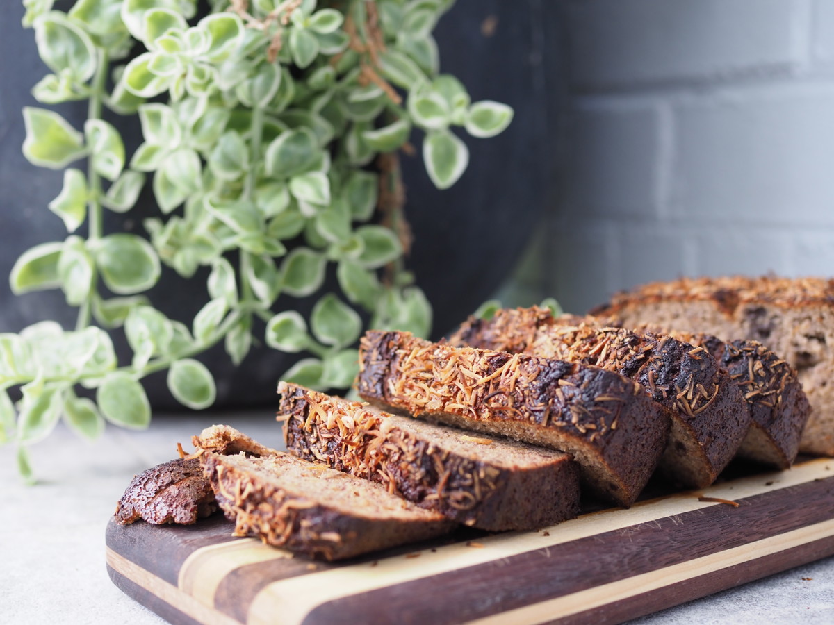 Gluten free, Dairy free, Fibre rich Banana Bread