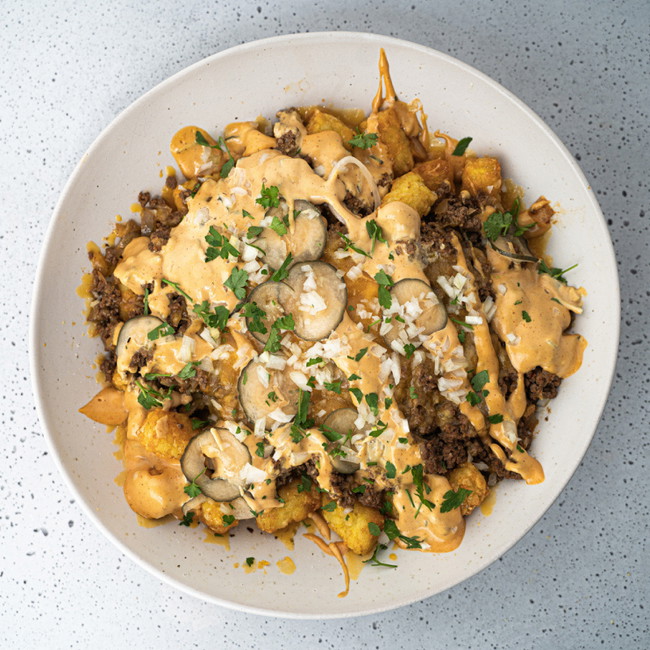 Image of Loaded Cheeseburger Tater Tots