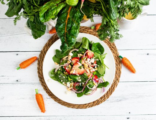 Image of Strawberry Spinach Salad with Poppyseed Dressing