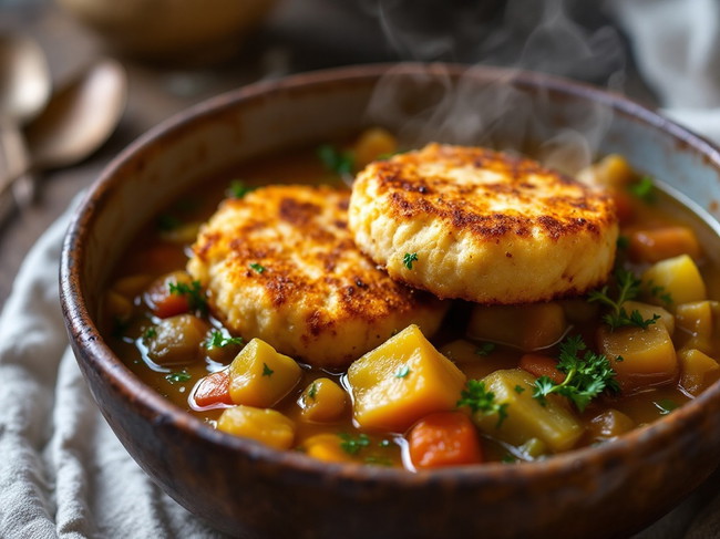 Image of Warming Haddock Fishcake & Borough Bone Broth Winter Stew