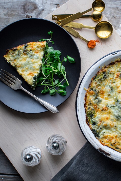 Image of Crustless Spinach Quiche