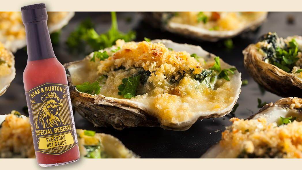 Image of Bear & Burton’s Everyday Hot Sauce Oysters Rockefeller