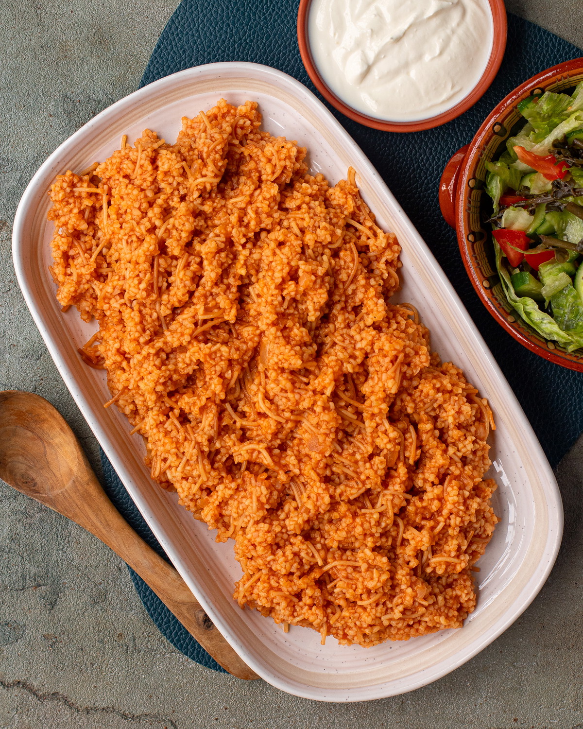 Bulgur pilaf in red sauce – Pilafi