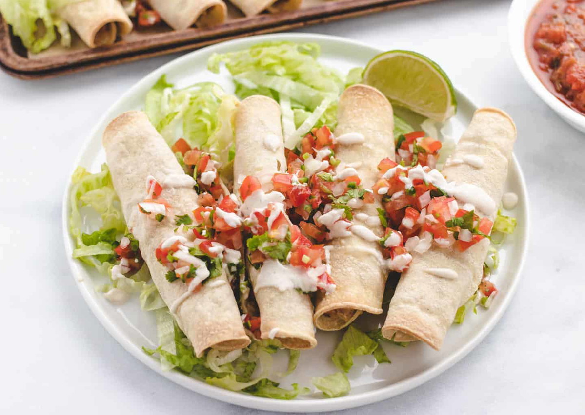 Pinto Beans and Corn Taquitos