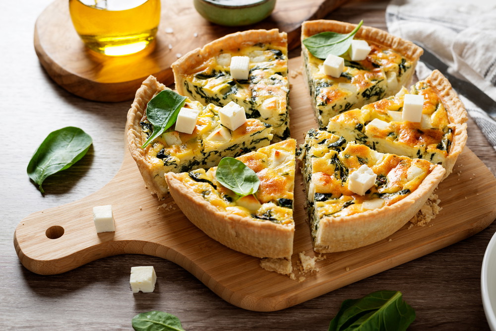 Cheese Spinach Quiche