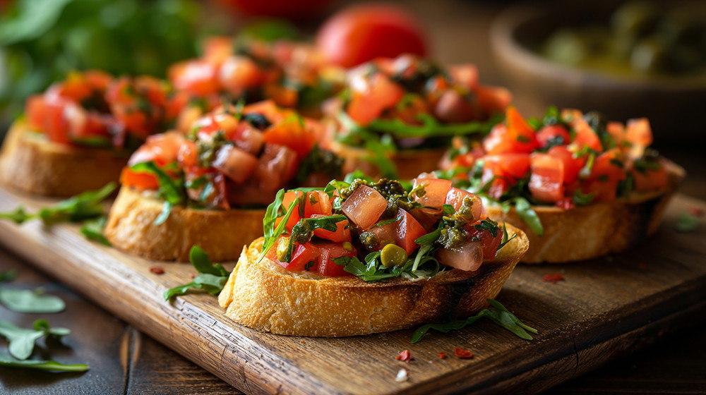 Delicious Presto Bruschetta