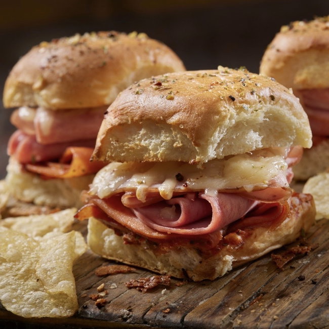 Image of funeral sandwiches for a party