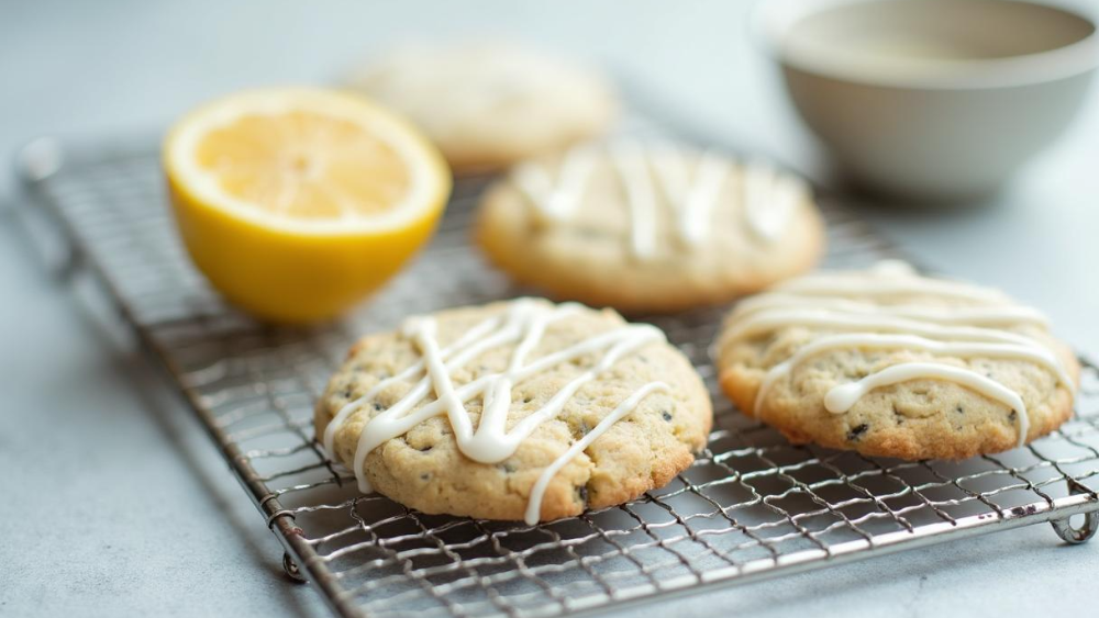 Image of Vegan Lemon & Chia Seed Protein Cookies