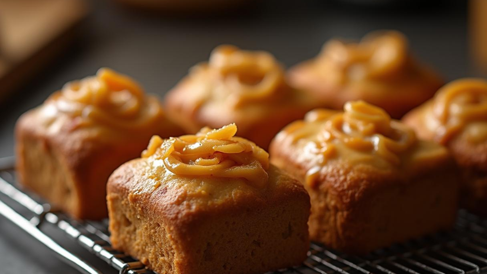 Image of Vegan Mini Salted Caramel Protein Banana Bread