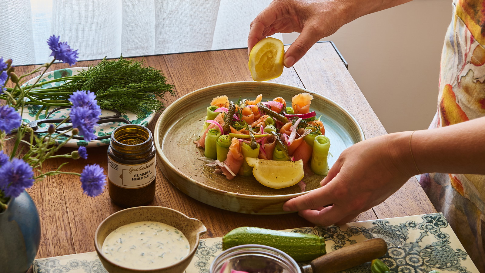 Image of Smoked Salmon & Summer Herb Salt Dip