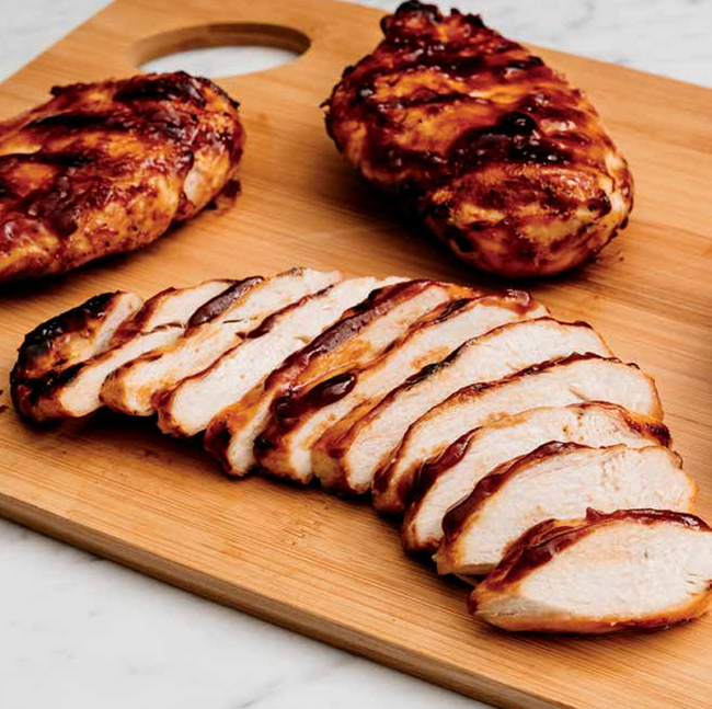 Image of Honey Mustard & Barbecue-Glazed Chicken Breasts