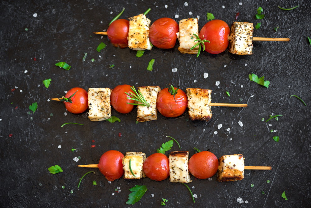 Swordfish-Cherry Tomato Skewer