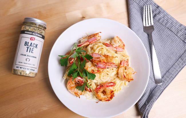 Image of Black Tie Shrimp Alfredo