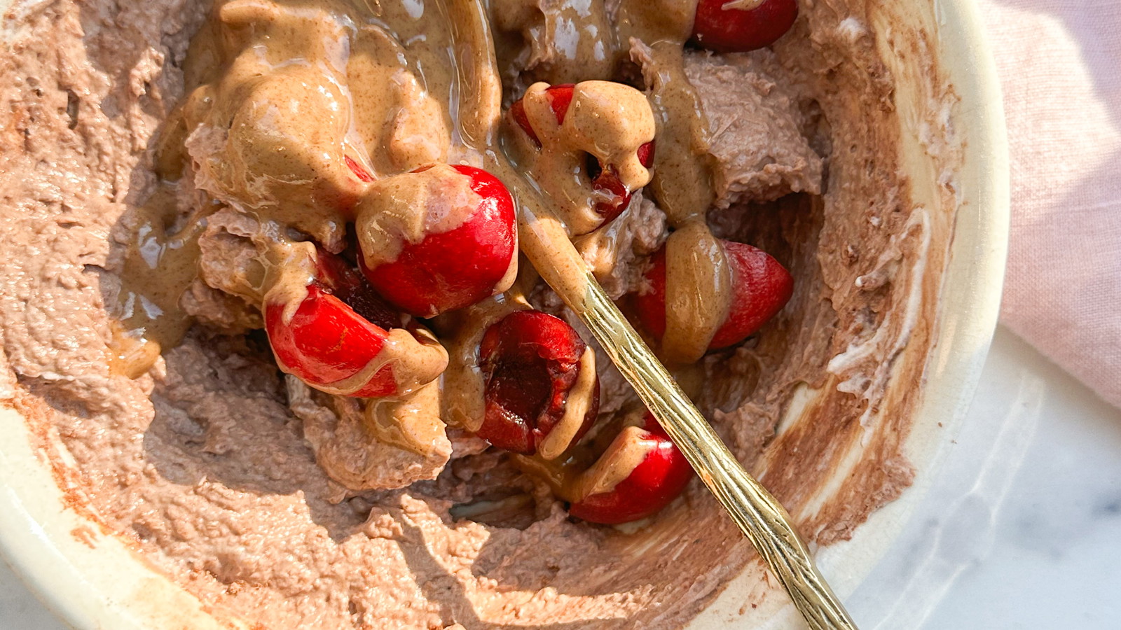 Image of Chocolate Cordial Cherry Yogurt Bowl