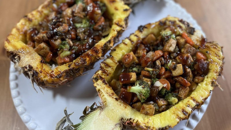 Image of Grilled Pineapple Rice Bowl