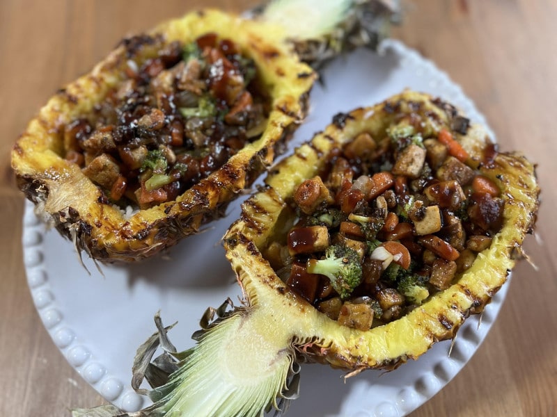Grilled Pineapple Rice Bowl
