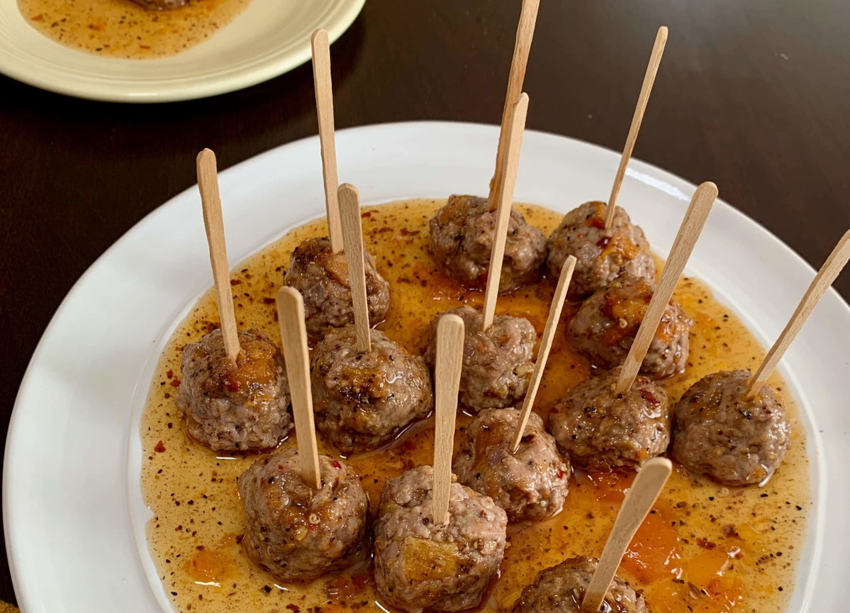 Moroccan Meatballs with Apricot sauce