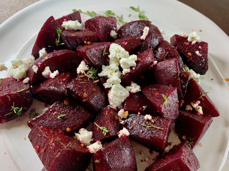 Roasted Beets with Goat Cheese
